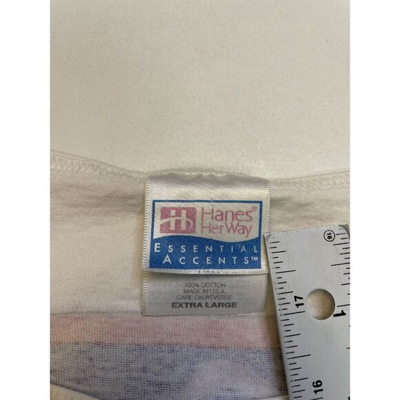 VINTAGE Aids Walk Miami 1996 Graphic Tank Top Women XL White 90s Single Stitch - Picture 12 of 12